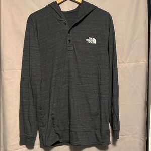 The North Face Men's Charcoal Hooded Sweatshirt